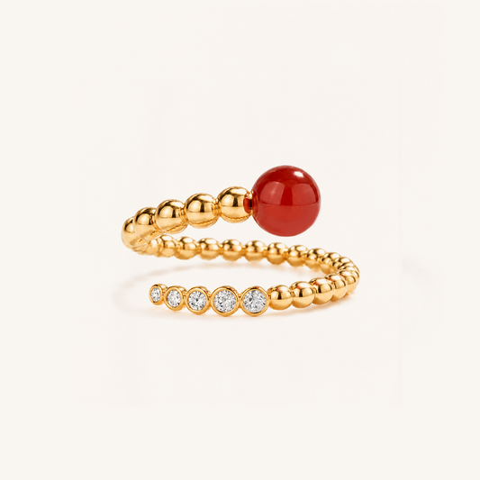Beaded Wrap Ring