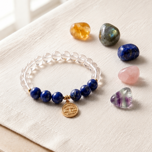 Libra Zodiac Crystal Bracelet