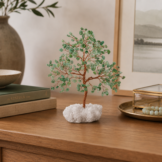 HEART OF LAND Open Path - Green Aventurine May Birthday Tree