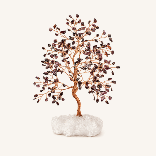 HEART OF LAND Rooted Fire - Garnet January Birthday Tree