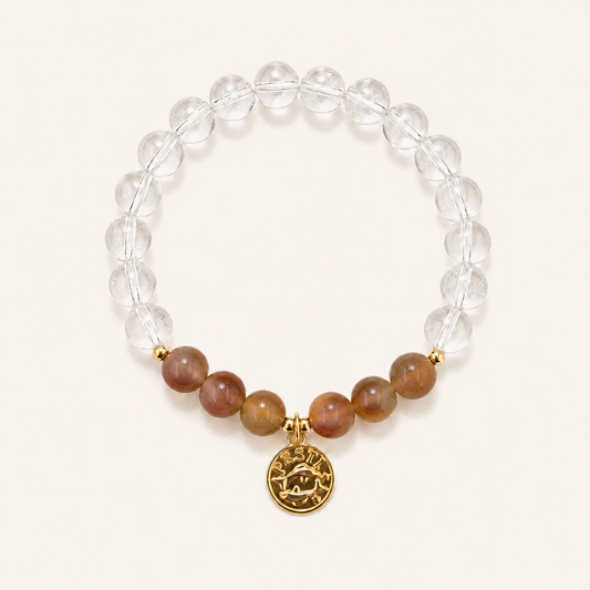 Pisces Zodiac Crystal Bracelet