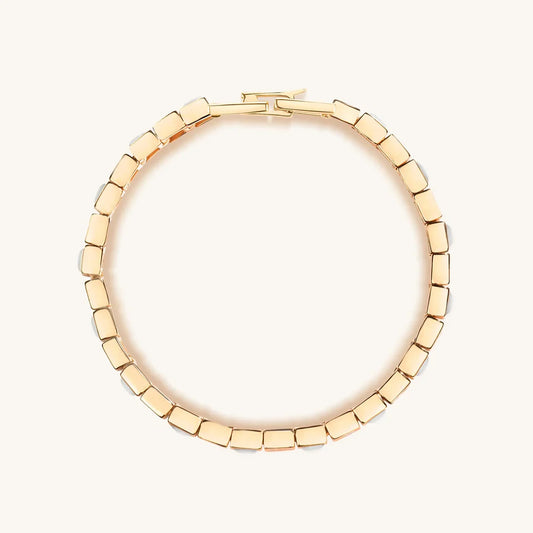 Taurus Cheerful Outlook - Multi Color Enamel Mother of Pearl Bracelet Small