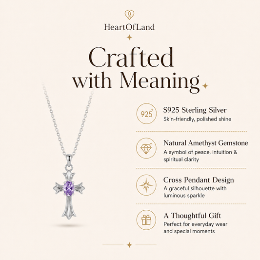 Faith Light Gemstone Cross Necklace