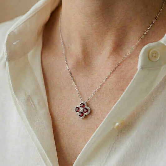 Custom Birthstone Pendant Necklace - Contact to Customize
