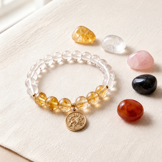 Leo Zodiac Crystal Bracelet