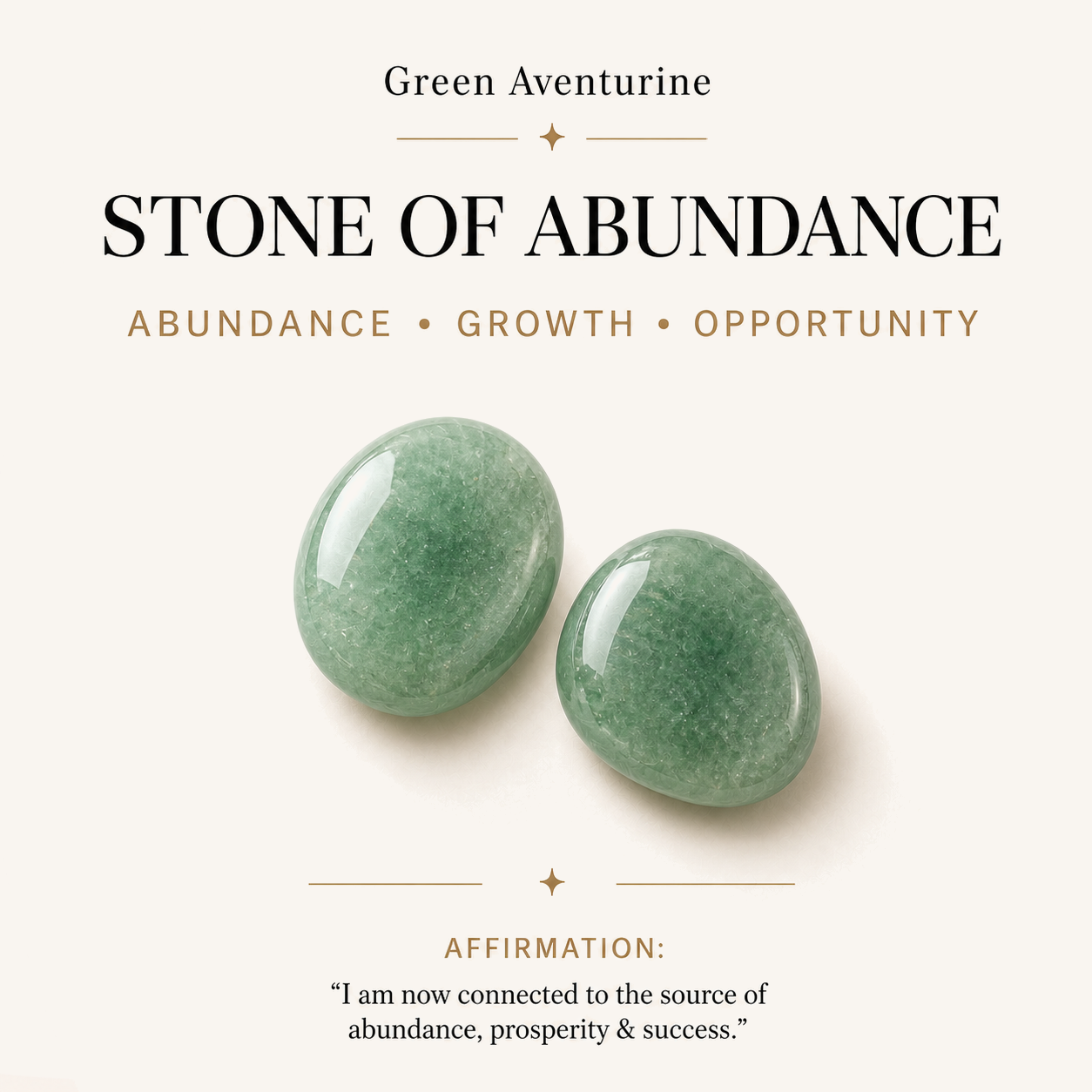 HEART OF LAND Open Path - Green Aventurine May Birthday Tree