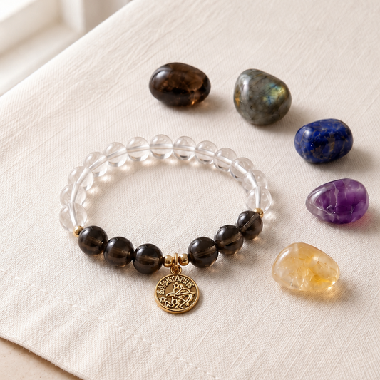Sagittarius Zodiac Crystal Bracelet