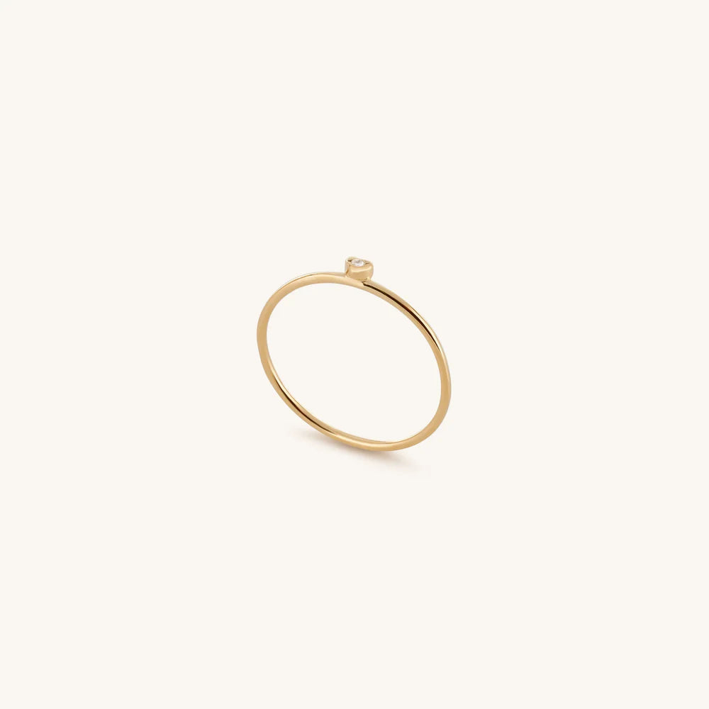 Pisces Grounded in Compassion Diamond Heart Ring