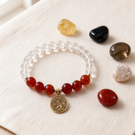 Scorpio Zodiac Crystal Bracelet