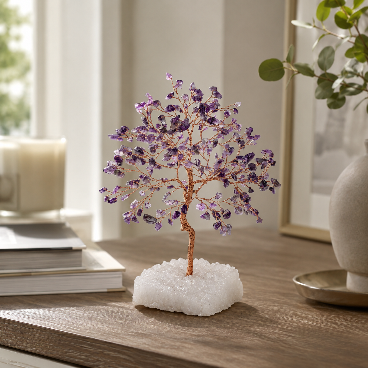 HEART OF LAND Quiet Wisdom - Amethyst February Birthday Tree