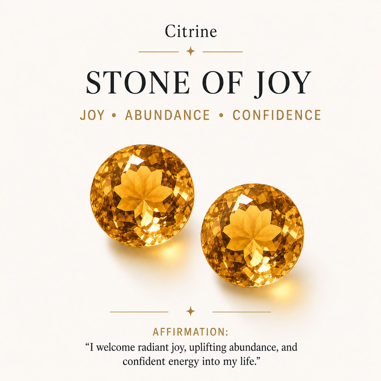 November Citrine Birthstone Eye Necklace