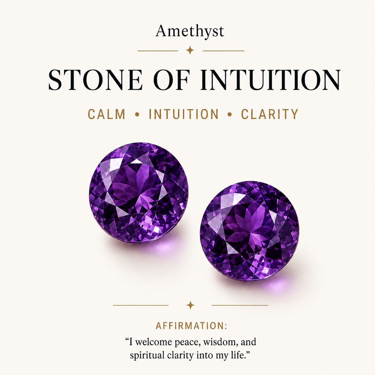 HEART OF LAND February Amethyst Birthstone Eye Necklace