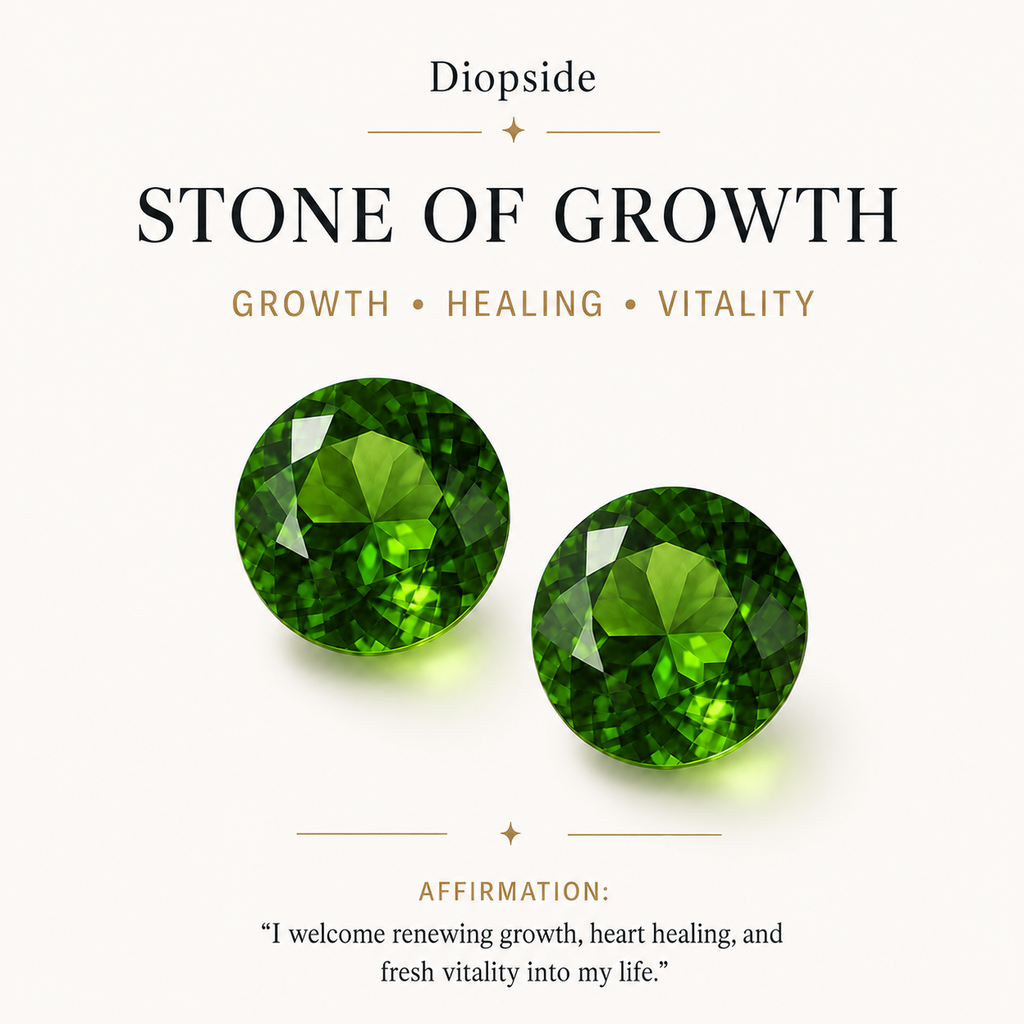 May Diopside Birthstone Eye Necklace