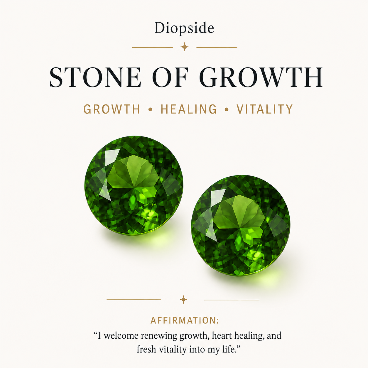 May Diopside Birthstone Eye Necklace
