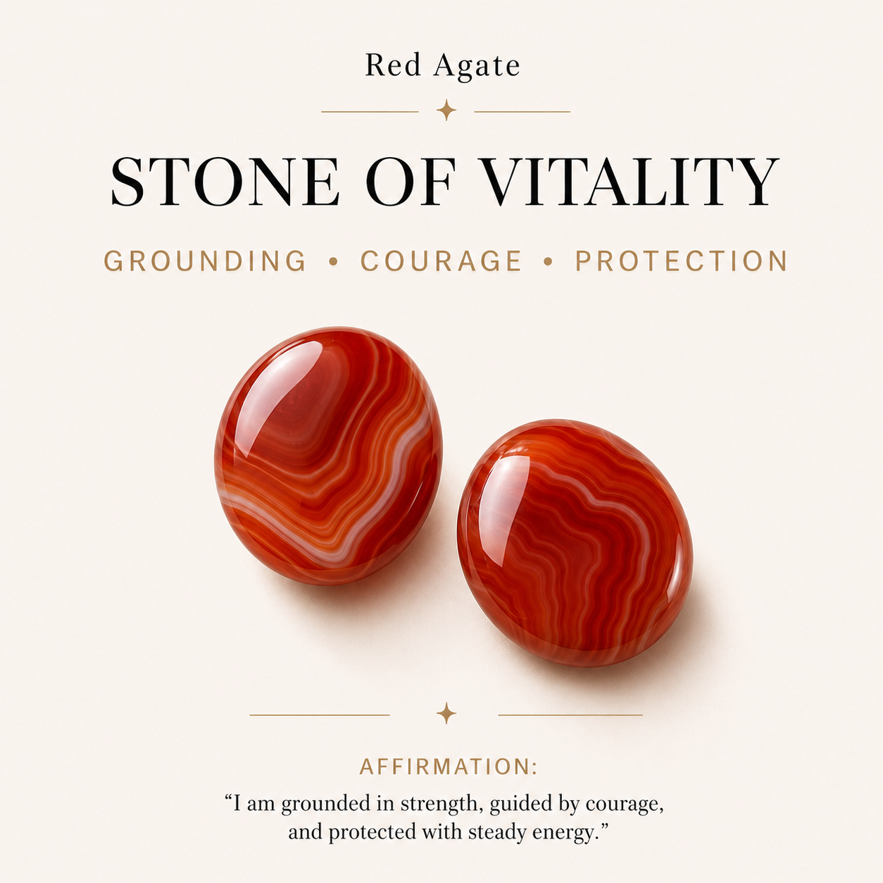 HEART OF LAND Natural Gemstone Beaded Open Ring in 18K Gold-Plated S925 Sterling Silver – Orbit Within