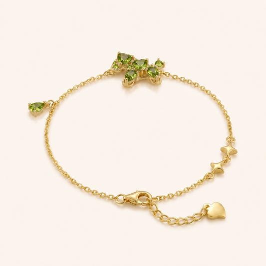 Blooming Energy Peridot & Amethyst Bracelet