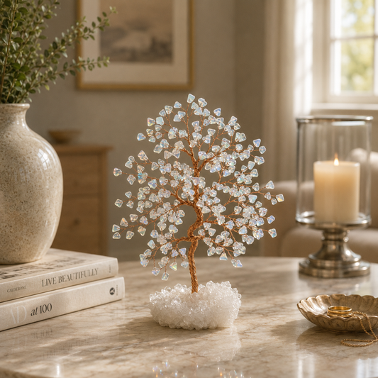 Moonlit Balance - Blue Moonstone June Birthday Tree