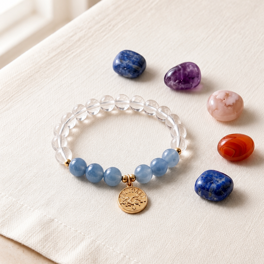 Virgo Zodiac Crystal Bracelet
