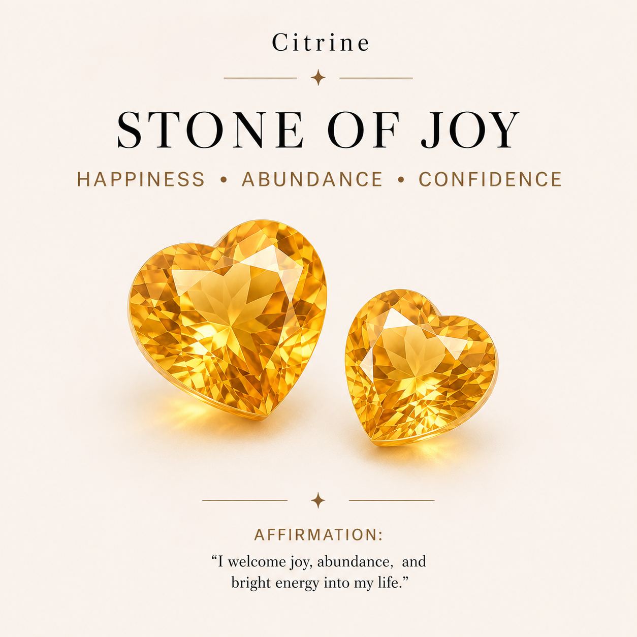 HEART OF LAND Natural Gemstone Double Heart Open Ring in 18K Gold-Plated S925 Sterling Silver – Two Hearts