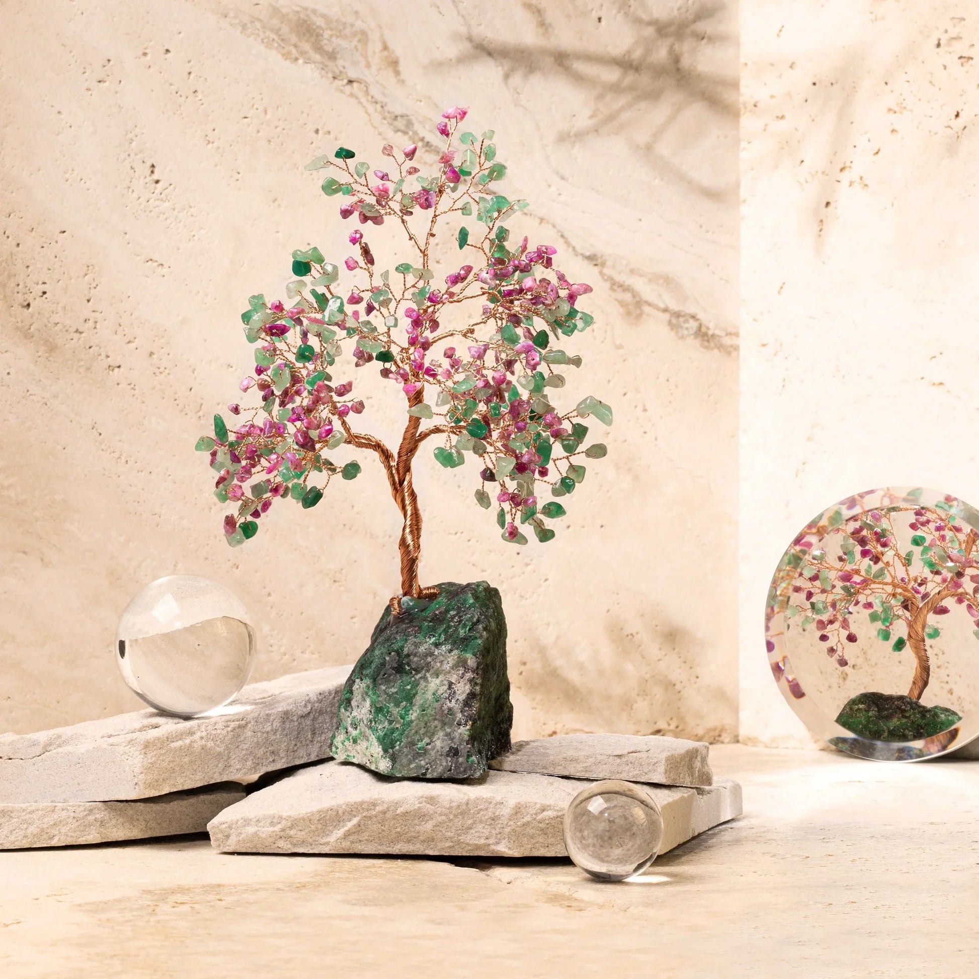 Sagittarius Divine Inspiration - Tourmaline & Jade Feng Shui Tree