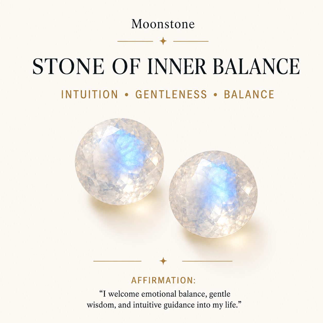 June Moonstone Birthstone Eye Necklace