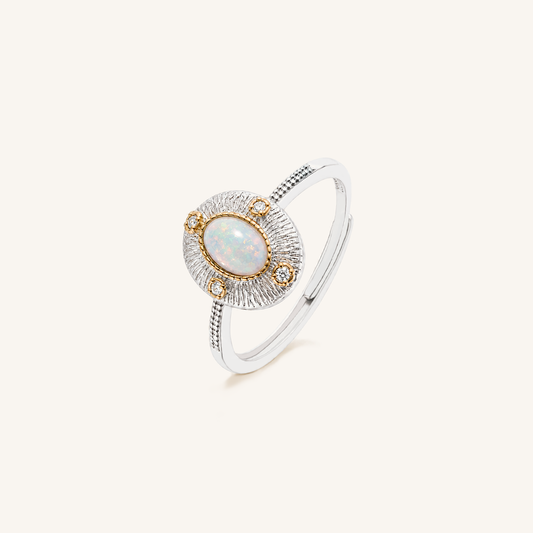 Oval Halo Split-Shank Ring