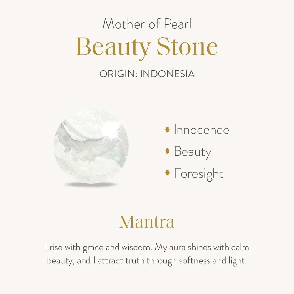 Leo Heartfelt Abundance Mother of Pearl Heart Gold Necklace