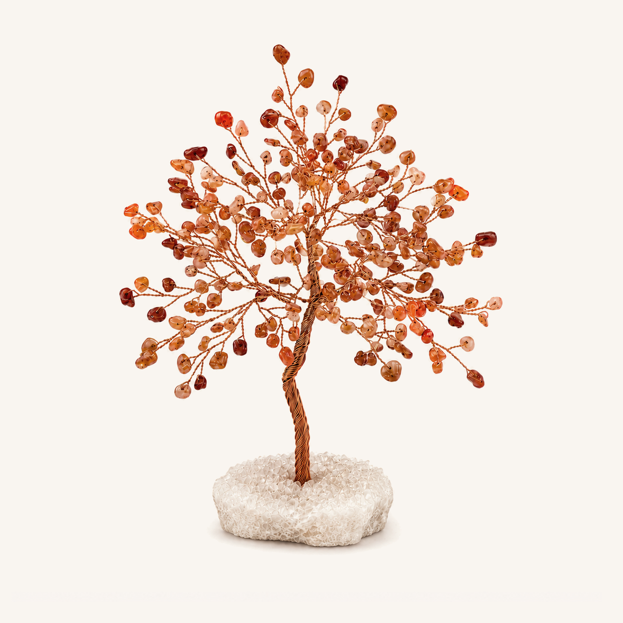 HEART OF LAND Steady Flame - Red Agate July Birthday Tree
