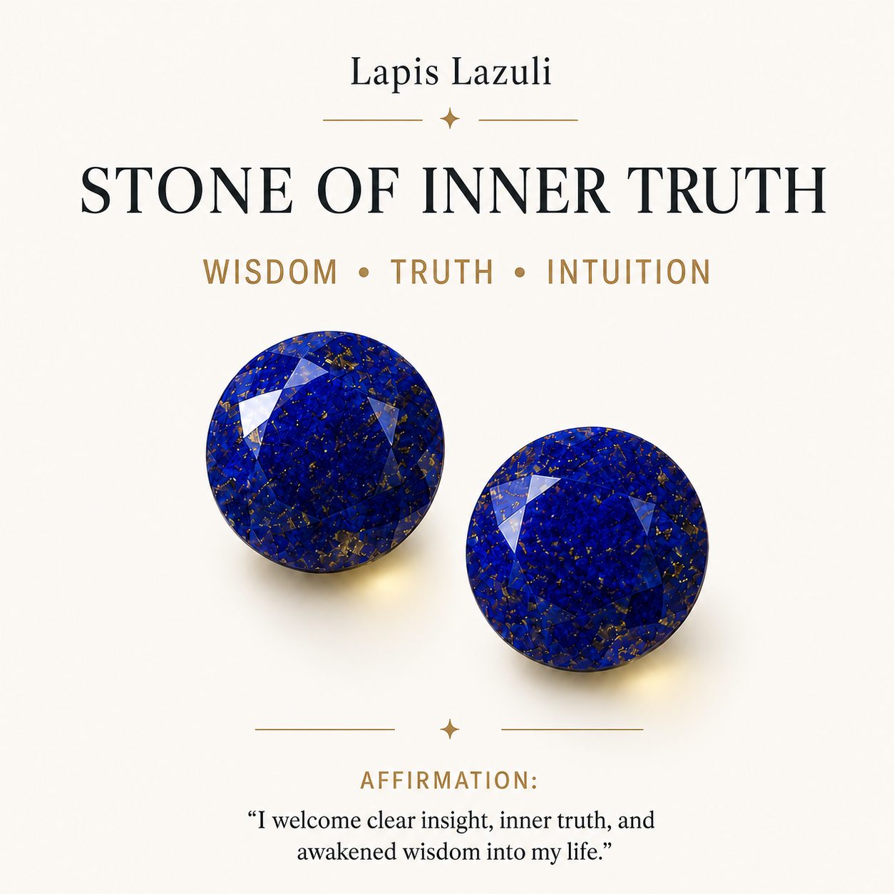 HEART OF LAND September Lapis Lazuli Birthstone Eye Necklace
