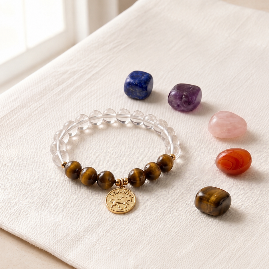 HEART OF LAND Taurus Zodiac Crystal Bracelet