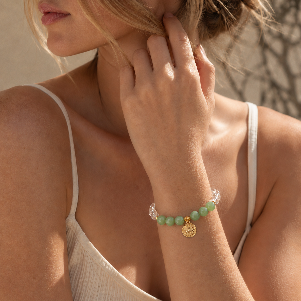 HEART OF LAND Aries Zodiac Crystal Bracelet