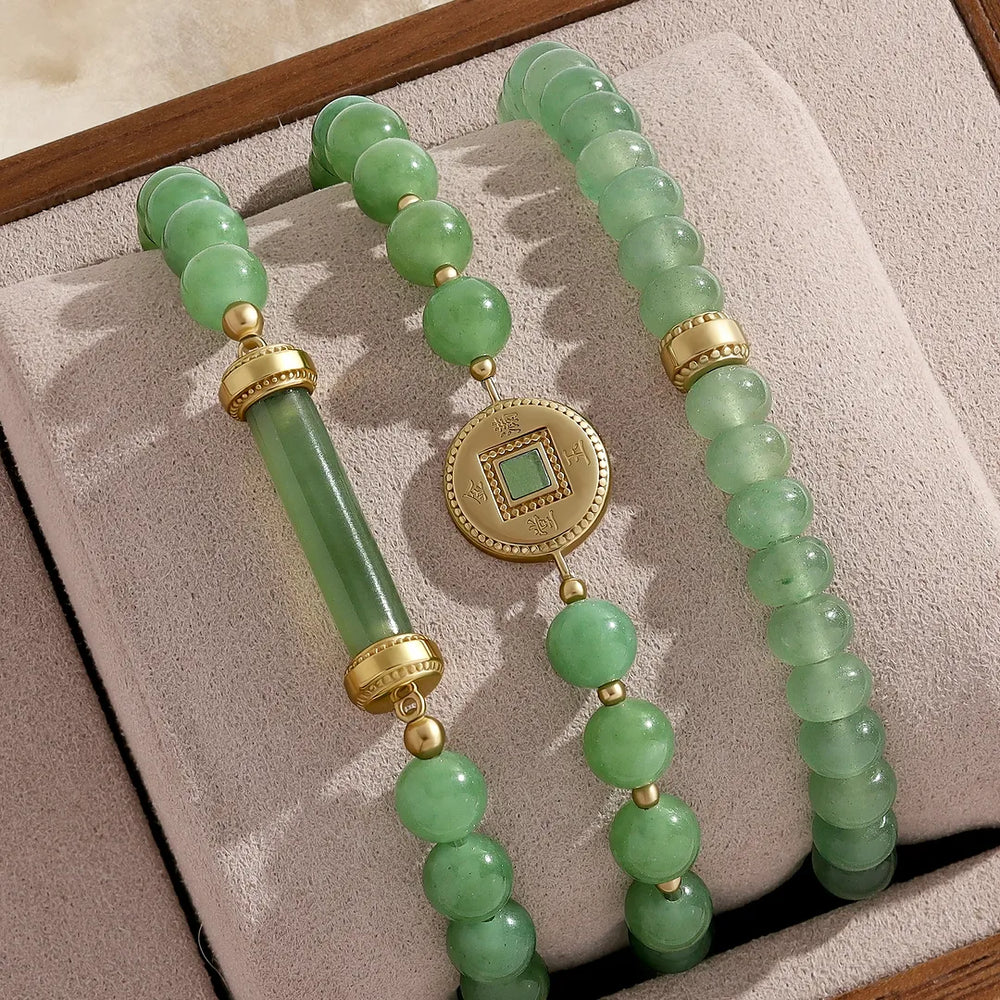 Sagittarius Sacred Balance Jade Stretch Bracelet