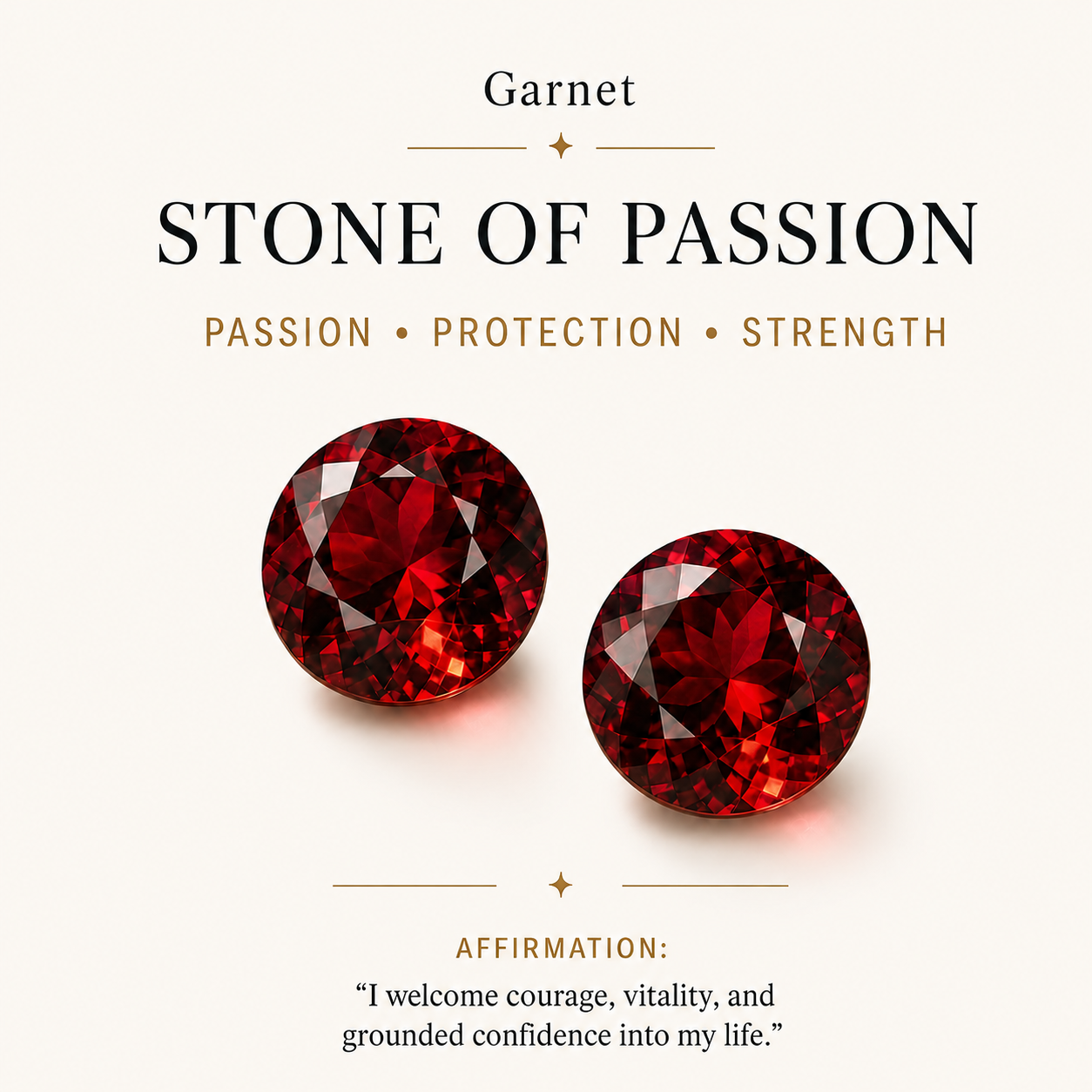 HEART OF LAND January Birthstone Eye Necklace
