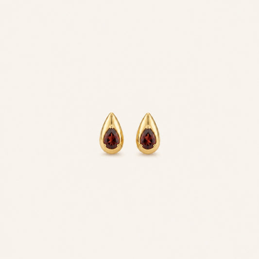 Renewal Green Gemstone Drop Earrings