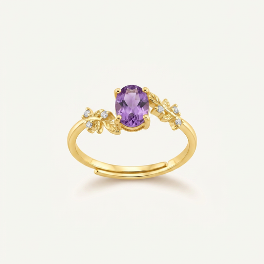 Blooming Light Multi-Gem Gold Ring