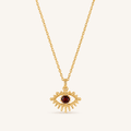 HEART OF LAND January Birthstone Eye Necklace