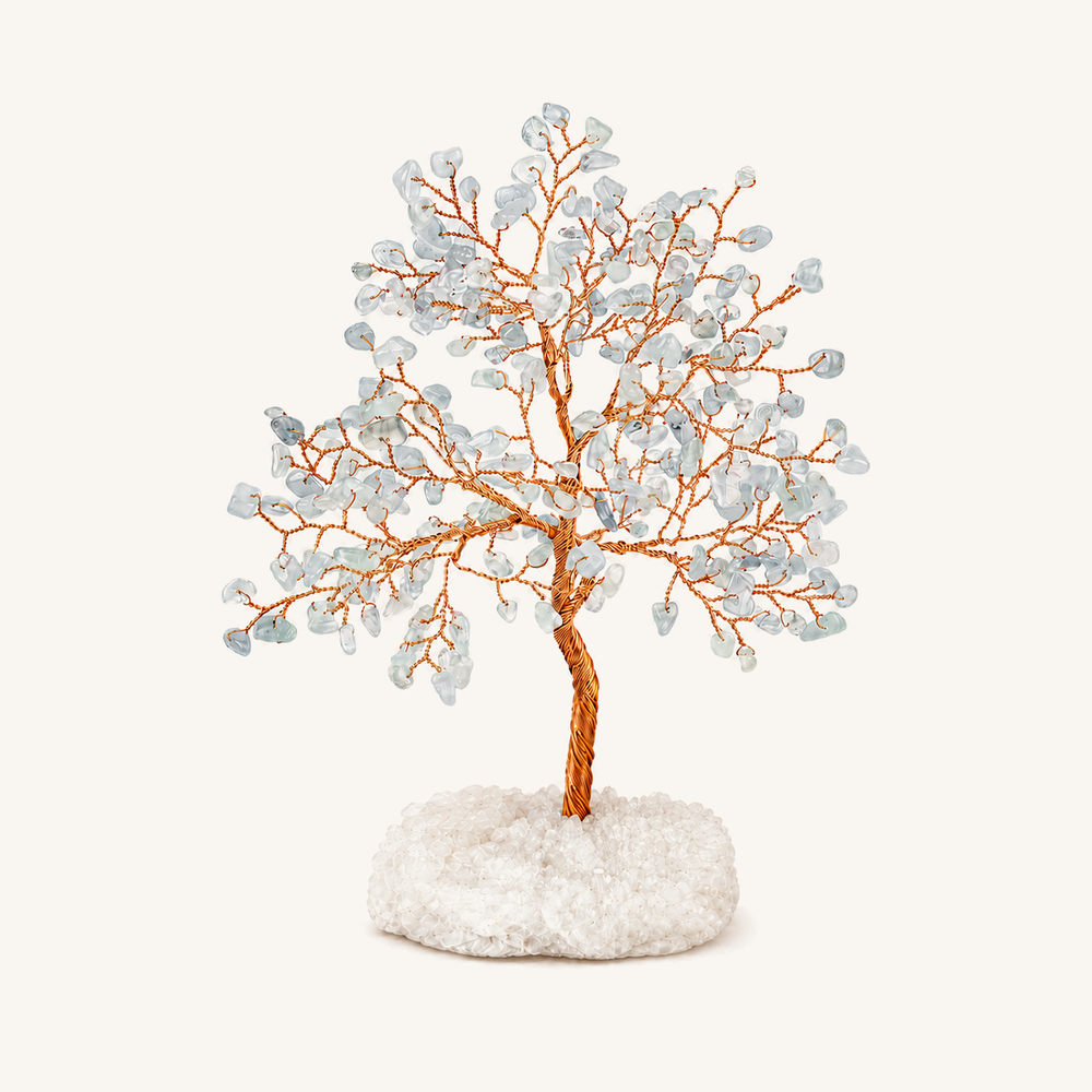 HEART OF LAND Serene Horizon - Aquamarine March Birthday Tree