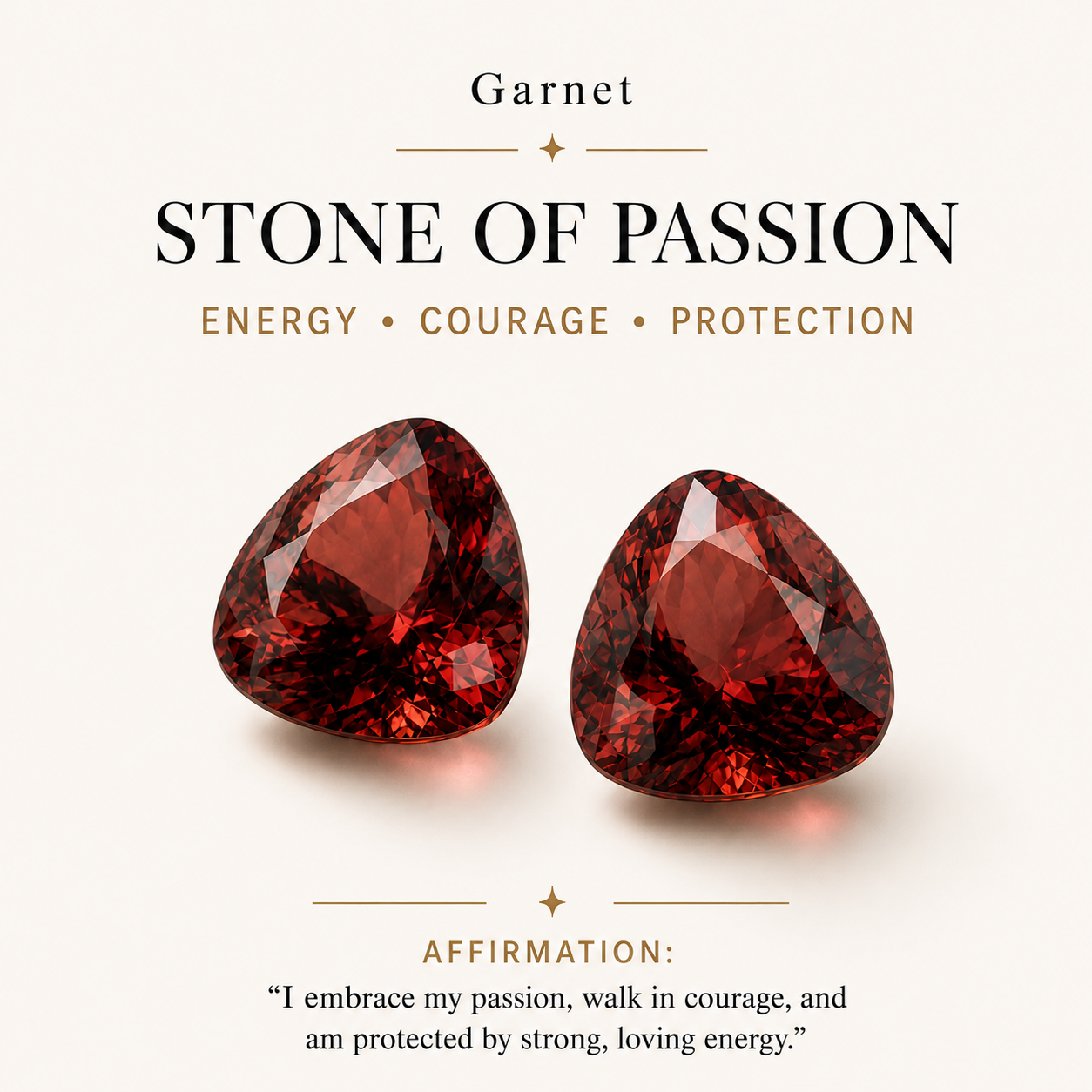 HEART OF LAND Natural Garnet Teardrop Stud Earrings in S925 Sterling Silver – Ember Drop