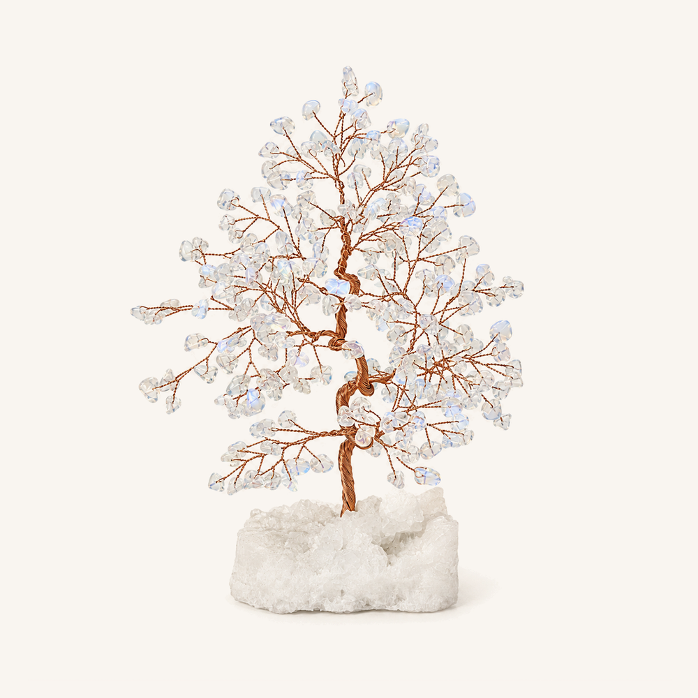 HEART OF LAND Moonlit Balance - Blue Moonstone June Birthday Tree