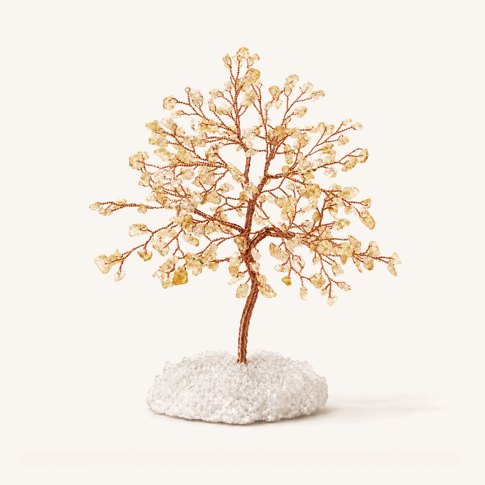 HEART OF LAND Golden Abundance - Citrine November Birthday Tree