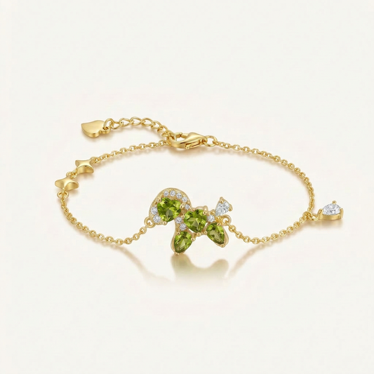 Blooming Energy Peridot & Amethyst Bracelet