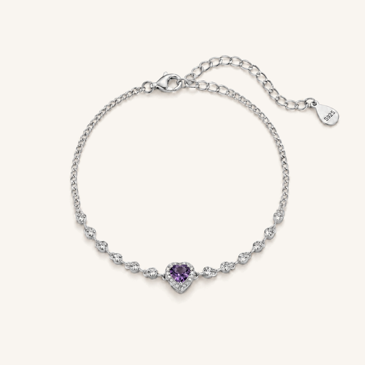 HEART OF LAND Heart Accent Bracelet Amethyst