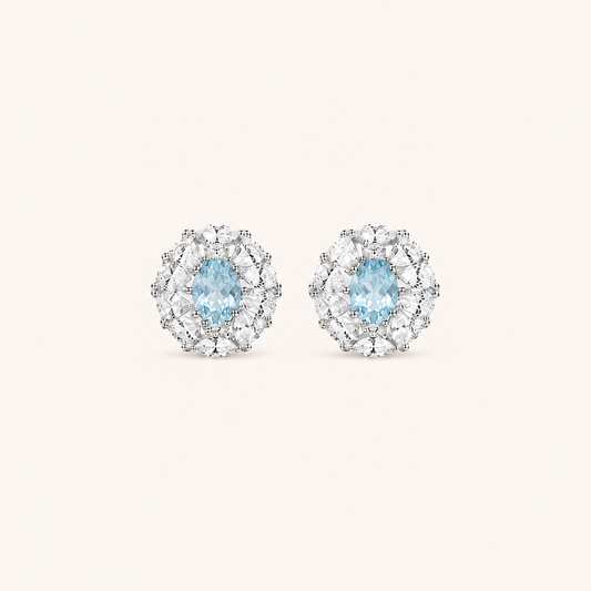 Soft Radiance Gemstone Drop Earrings